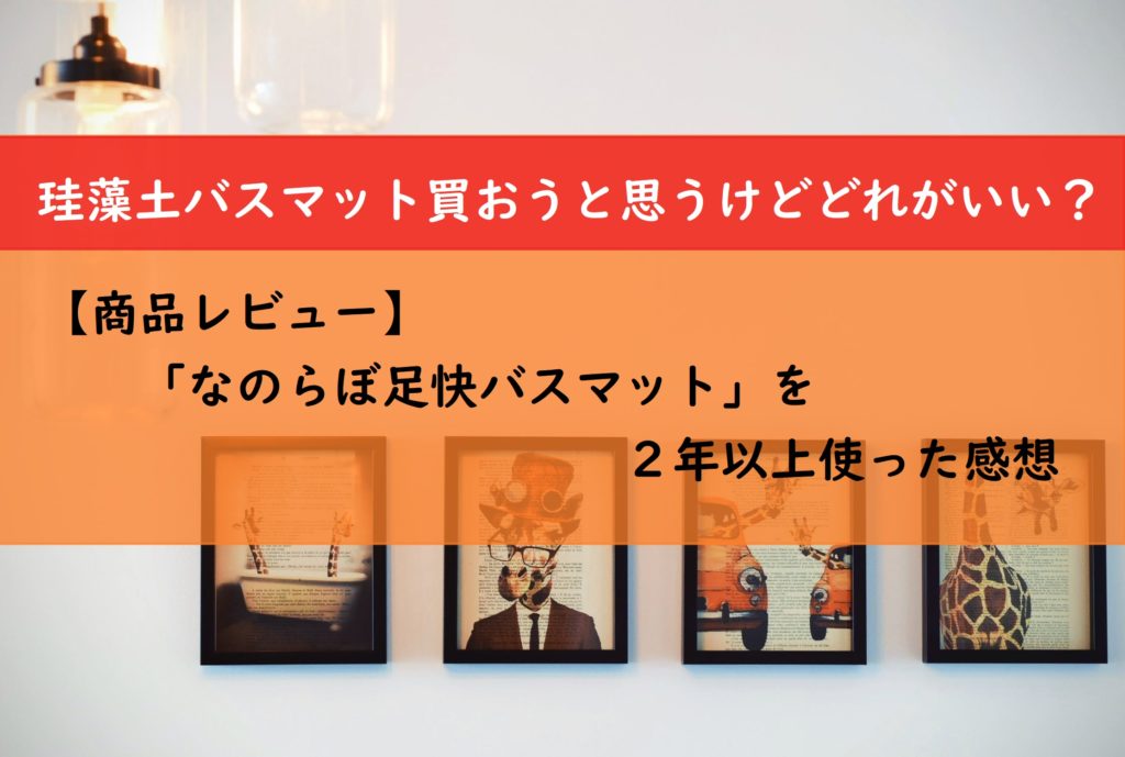 【商品レビュー】「なのらぼ足快バスマット」を２年以上使った感想
