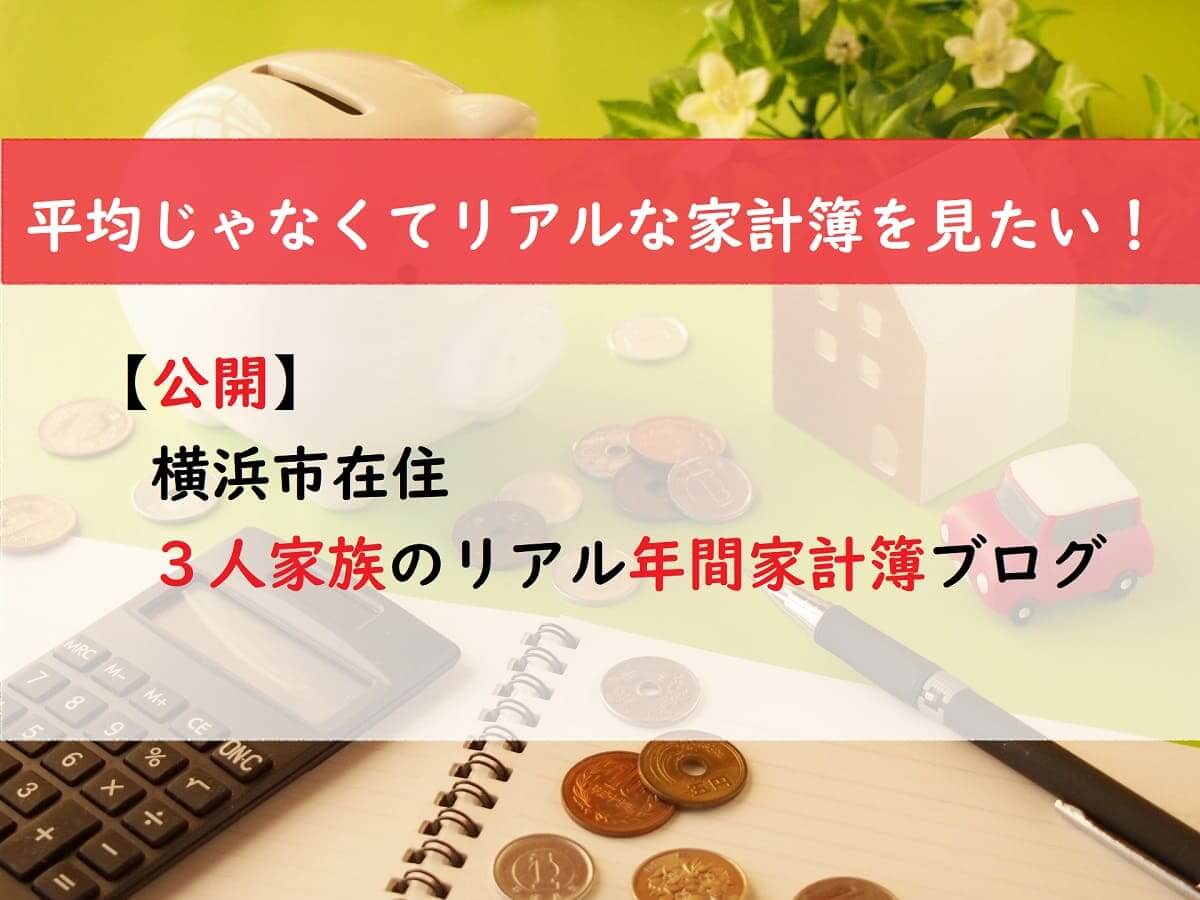 公開 横浜市在住 ３人家族のリアル年間家計簿ブログ めんどくさいから楽になる生き方 主婦ブログ